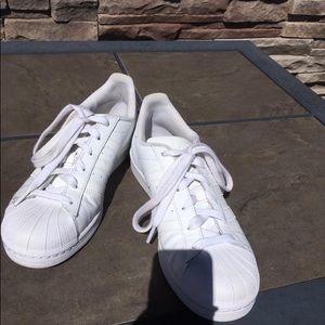 Womens white adidas shoes